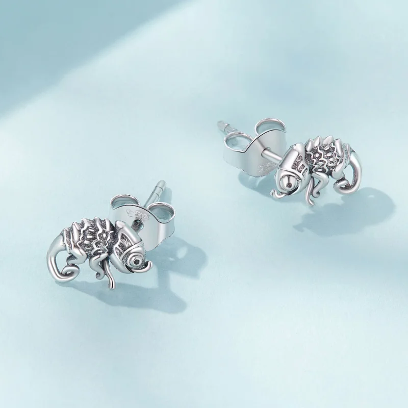 (obrázek pro) Pandora stylu Chameleon Studs náušnice - SCE1661 - Zobrazit 3