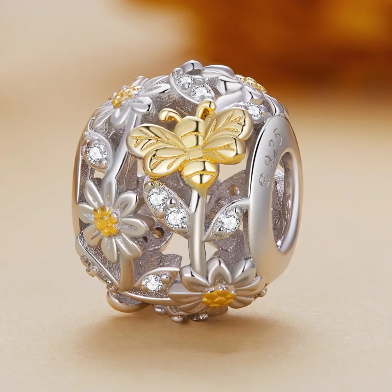 (obrázek pro) Pandora stylu Daisy Bee Charm - BSC818 - Zobrazit 2