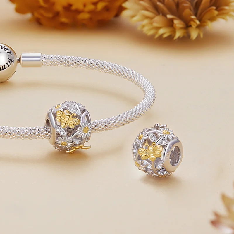 (obrázek pro) Pandora stylu Daisy Bee Charm - BSC818 - Zobrazit 4