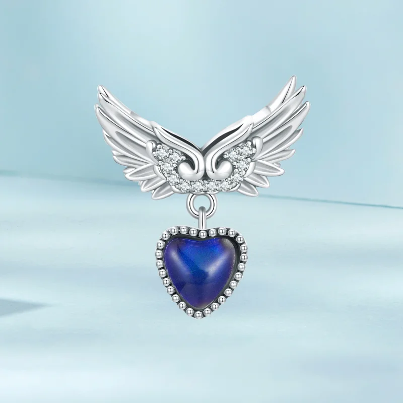 (obrázek pro) Pandora stylu křídla strážce emocionální kámen amulet - SCC2581 - Zobrazit 2