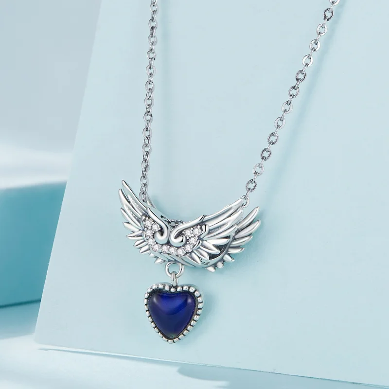 (obrázek pro) Pandora stylu křídla strážce emocionální kámen amulet - SCC2581 - Zobrazit 3