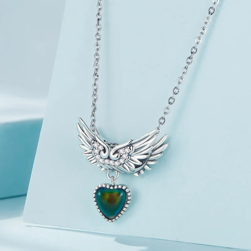 (obrázek pro) Pandora stylu křídla strážce emocionální kámen amulet - SCC2581 - Zobrazit 4