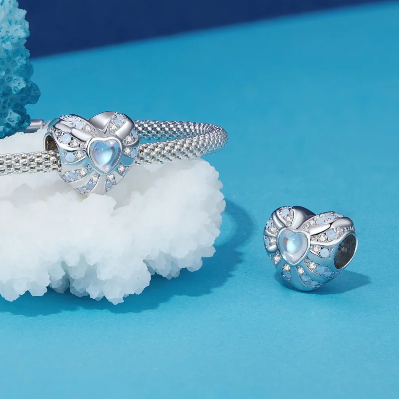 (obrázek pro) Pandora stylu Srdce Iluze Charm - BSC918 - Zobrazit 4