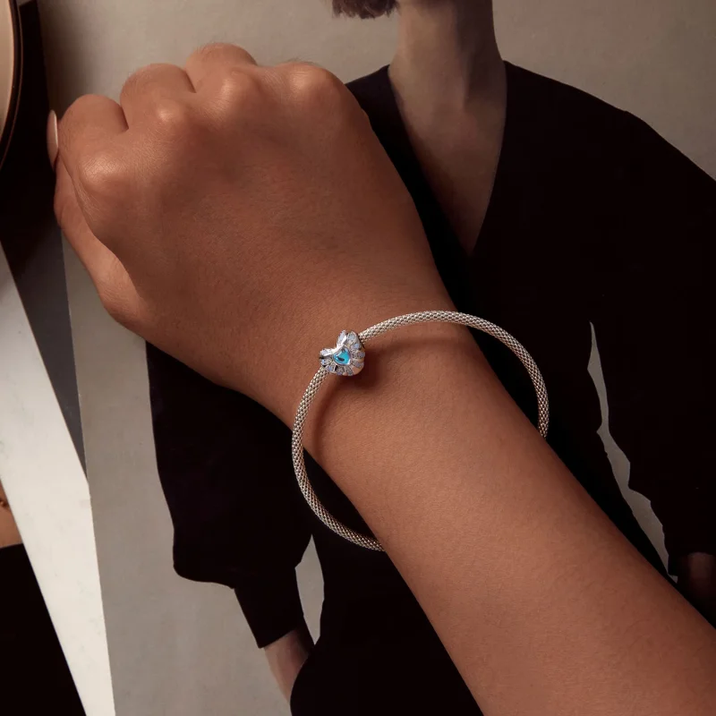 (obrázek pro) Pandora stylu Srdce Iluze Charm - BSC918 - Zobrazit 6
