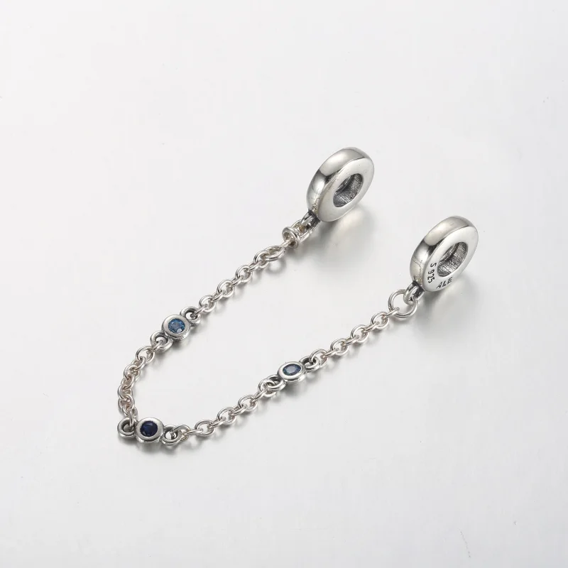 (obrázek pro) Bezpečnostní řetěz Pandora Triple Blue Stone - 791688C01 - Zobrazit 2