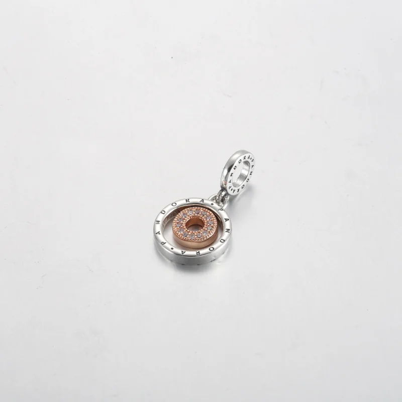 (obrázek pro) Dvoubarevný přívěsek s logem Pandora Circles - 782287C01 - Zobrazit 2