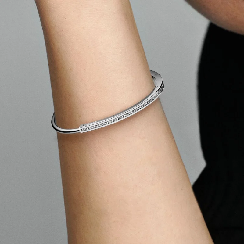 (obrázek pro) ID podpisu Pandora Pavé Bangle – 592313C01 - Zobrazit 7