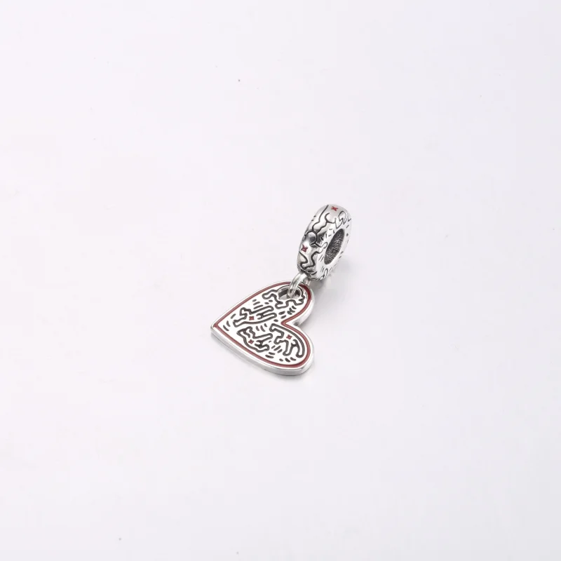 (obrázek pro) Keith Haring™ x Pandora Čárová grafika Lidské srdce Visací přívěsek – 792215C01 - Zobrazit 2