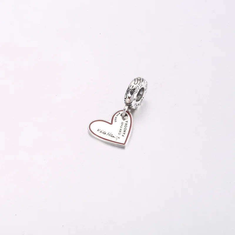 (obrázek pro) Keith Haring™ x Pandora Čárová grafika Lidské srdce Visací přívěsek – 792215C01 - Zobrazit 3