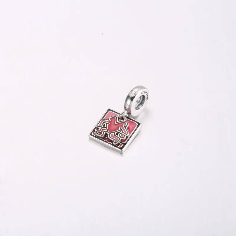 (obrázek pro) Keith Haring™ x Pandora Walking Heart Double Visací přívěsek – 792216C01 - Zobrazit 2