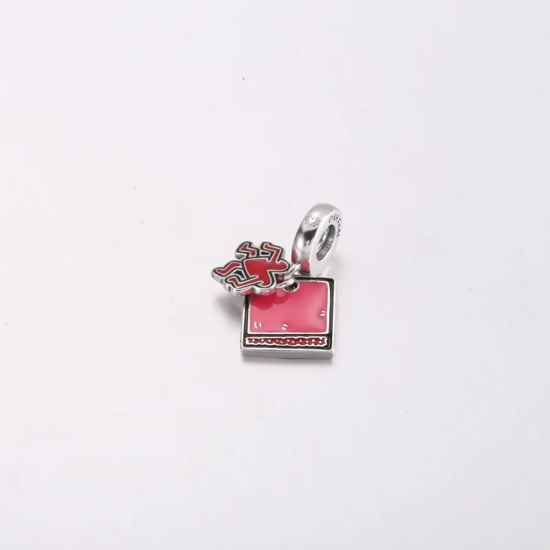 (obrázek pro) Keith Haring™ x Pandora Walking Heart Double Visací přívěsek – 792216C01 - Zobrazit 3