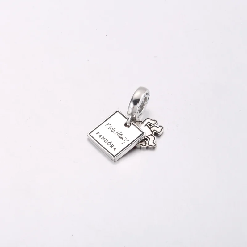 (obrázek pro) Keith Haring™ x Pandora Walking Heart Double Visací přívěsek – 792216C01 - Zobrazit 4
