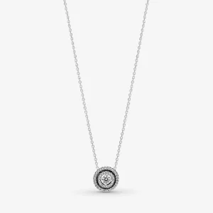 (obrázek pro) Náhrdelník Pandora Sparkling Double Halo Collier – 399414C01-45