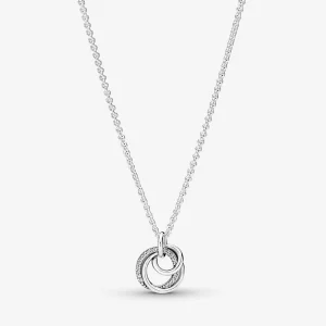 (obrázek pro) Náhrdelník s přívěskem Pandora Family Always Encircled - 391455C01