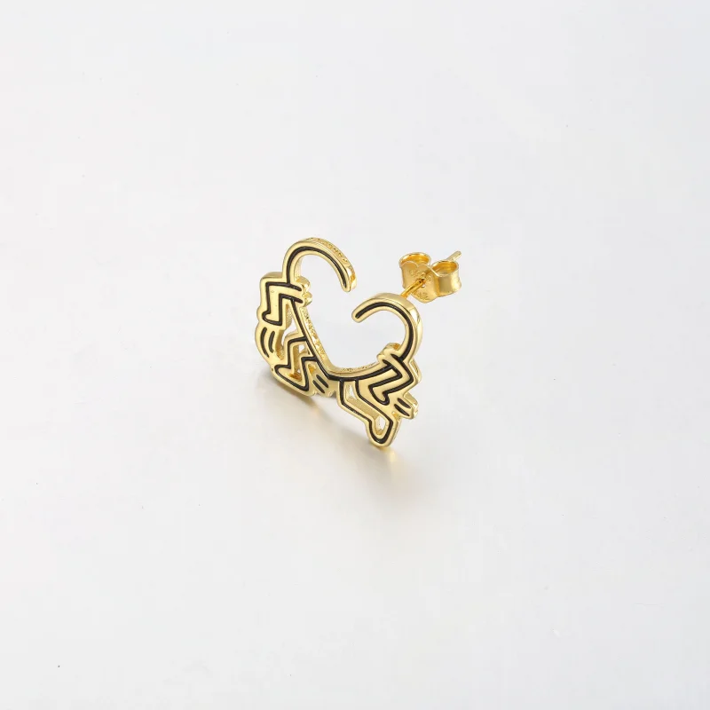 (obrázek pro) Náušnice Keith Haring™ x Pandora Walking Heart - 262221C01 - Zobrazit 2