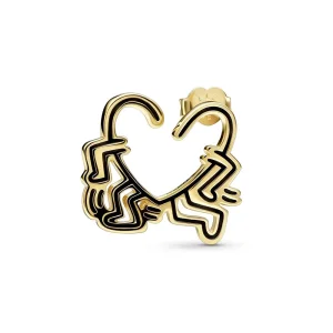 (obrázek pro) Náušnice Keith Haring™ x Pandora Walking Heart - 262221C01