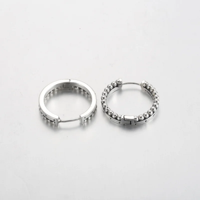 (obrázek pro) Náušnice Pandora Signature Logo & Beads Hoop - 292310C00 - Zobrazit 5