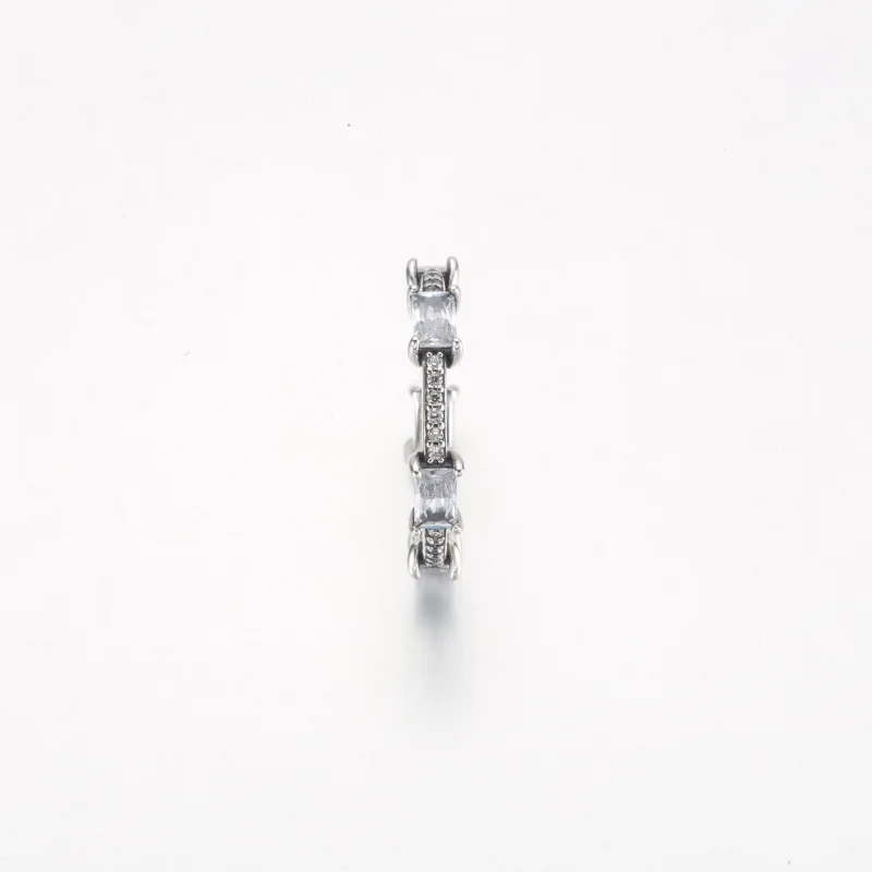 (obrázek pro) Obdélníkové tyče Pandora Sparkling Pavé Ring - 192397C01 - Zobrazit 5