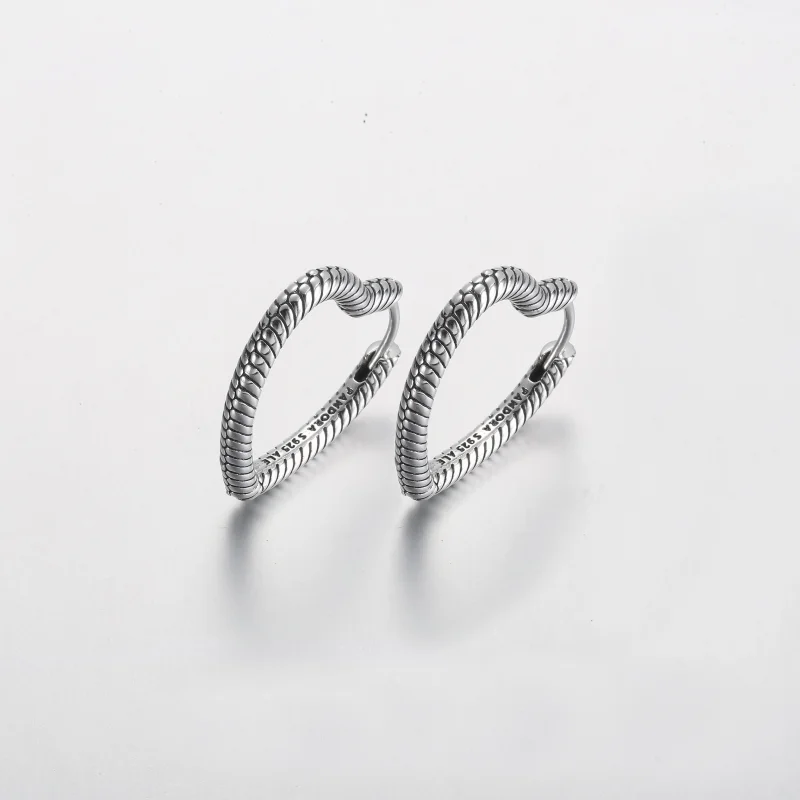 (obrázek pro) Obručové náušnice Pandora Moments Heart Charm - 292236C00 - Zobrazit 2