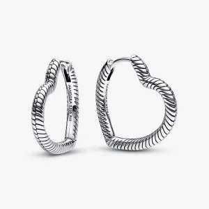 (obrázek pro) Obručové náušnice Pandora Moments Heart Charm - 292236C00