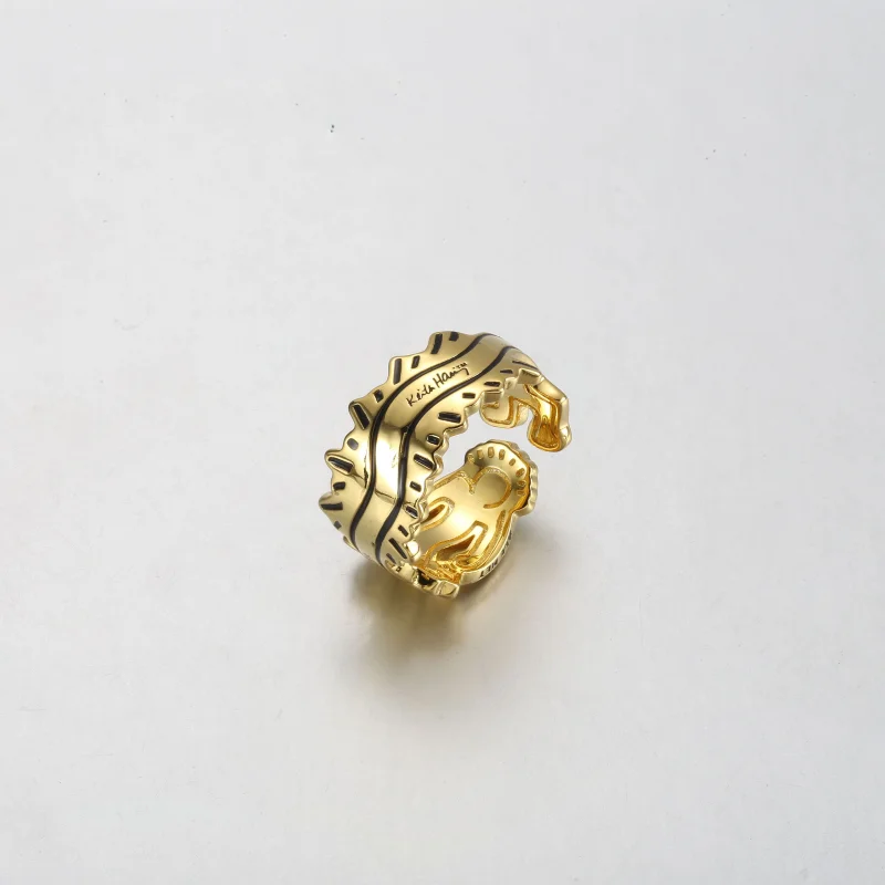 (obrázek pro) Otevřený prsten Keith Haring™ x Pandora Wavy Figure - 162226C01 - Zobrazit 2