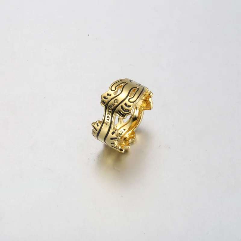 (obrázek pro) Otevřený prsten Keith Haring™ x Pandora Wavy Figure - 162226C01 - Zobrazit 3