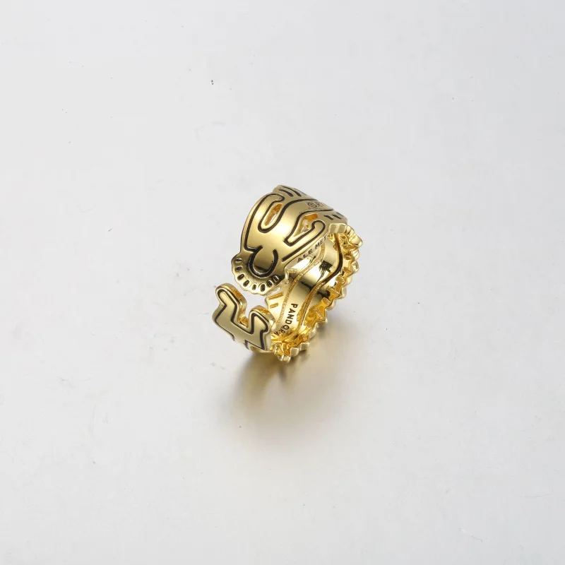 (obrázek pro) Otevřený prsten Keith Haring™ x Pandora Wavy Figure - 162226C01 - Zobrazit 4