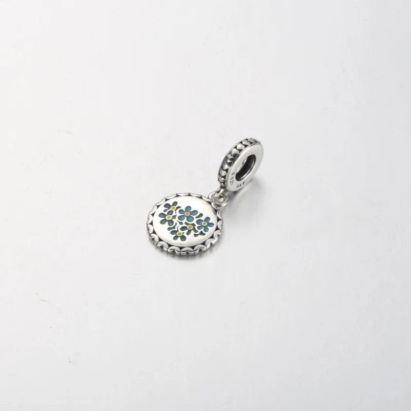 (obrázek pro) Pandora Blue Forget-Me-Not Flower Visací přívěsek - 792018C00_E031 - Zobrazit 2