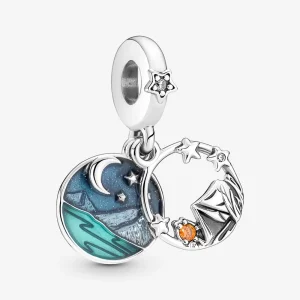 (obrázek pro) Pandora Camping Night Sky Double Visací přívěsek - 791686C01