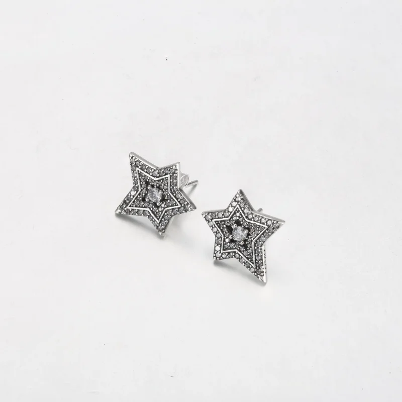 (obrázek pro) Pandora Celestial Asymetrické hvězdné náušnice - 292415C01 - Zobrazit 2