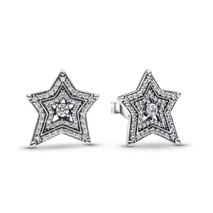 (obrázek pro) Pandora Celestial Asymetrické hvězdné náušnice - 292415C01