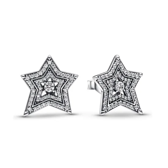 (obrázek pro) Pandora Celestial Asymetrické hvězdné náušnice - 292415C01
