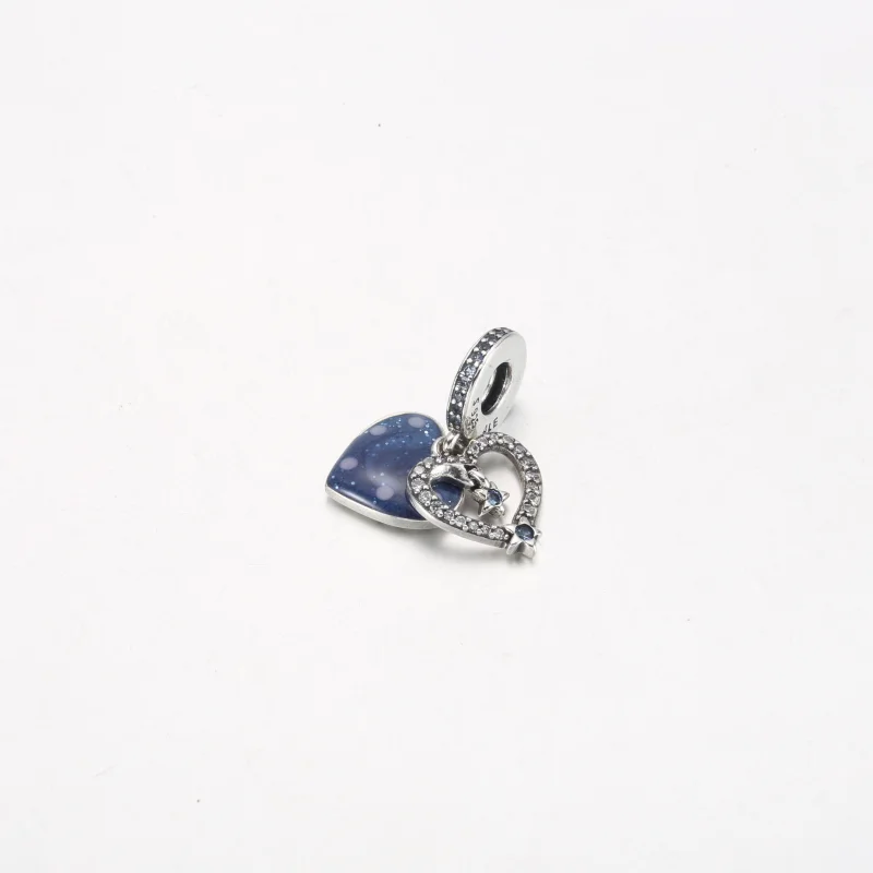 (obrázek pro) Pandora Celestial Shooting Star Heart Double Visací přívěsek - 792356C01 - Zobrazit 2