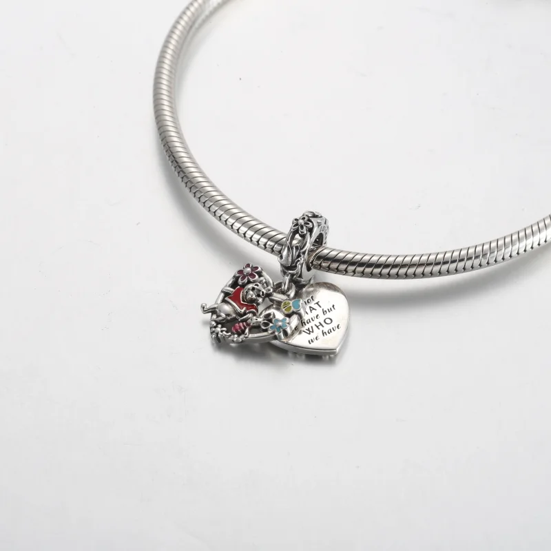 (obrázek pro) Pandora Disney Medvídek Pú a prasátko s dvojitým závěsem - 792214C01 - Zobrazit 4