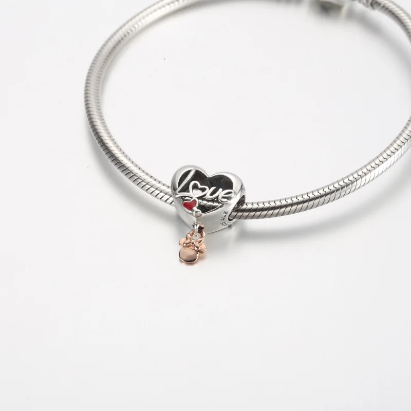 (obrázek pro) Pandora Disney Minnie Mouse Mom Heart Charm - 781142C01 - Zobrazit 5