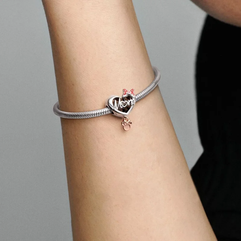 (obrázek pro) Pandora Disney Minnie Mouse Mom Heart Charm - 781142C01 - Zobrazit 6