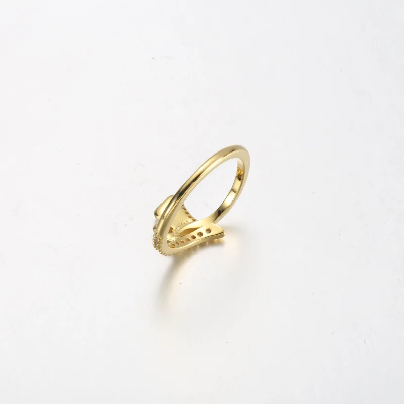 (obrázek pro) Pandora Ginkgo prsten pozlacený 14k zlatem - 162444C01 - Zobrazit 5