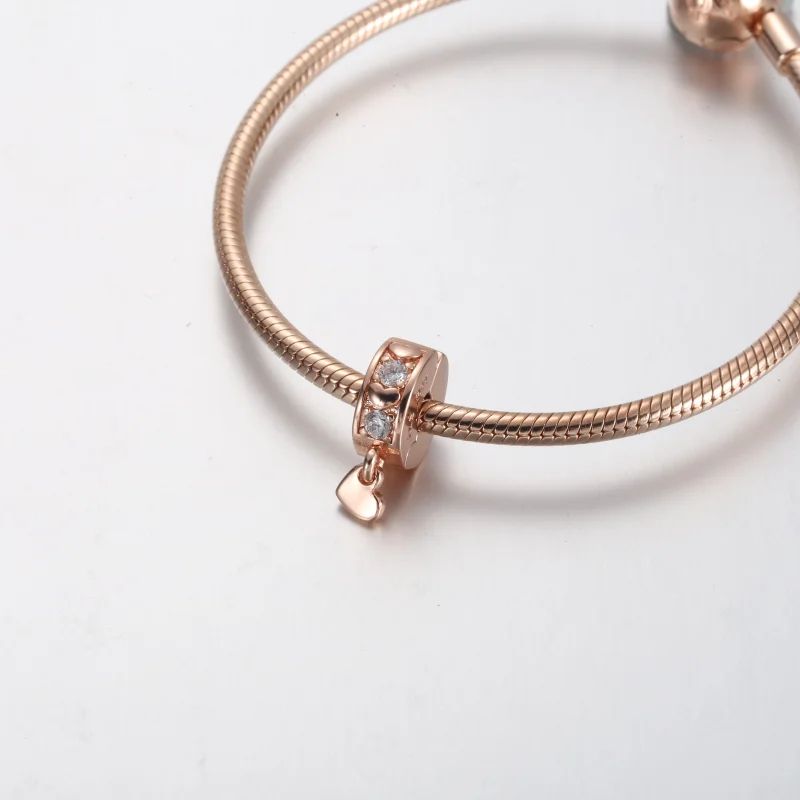 (obrázek pro) Pandora Infinite Hearts Sparkling Dangling Clip Charm - 782253C01 - Zobrazit 4