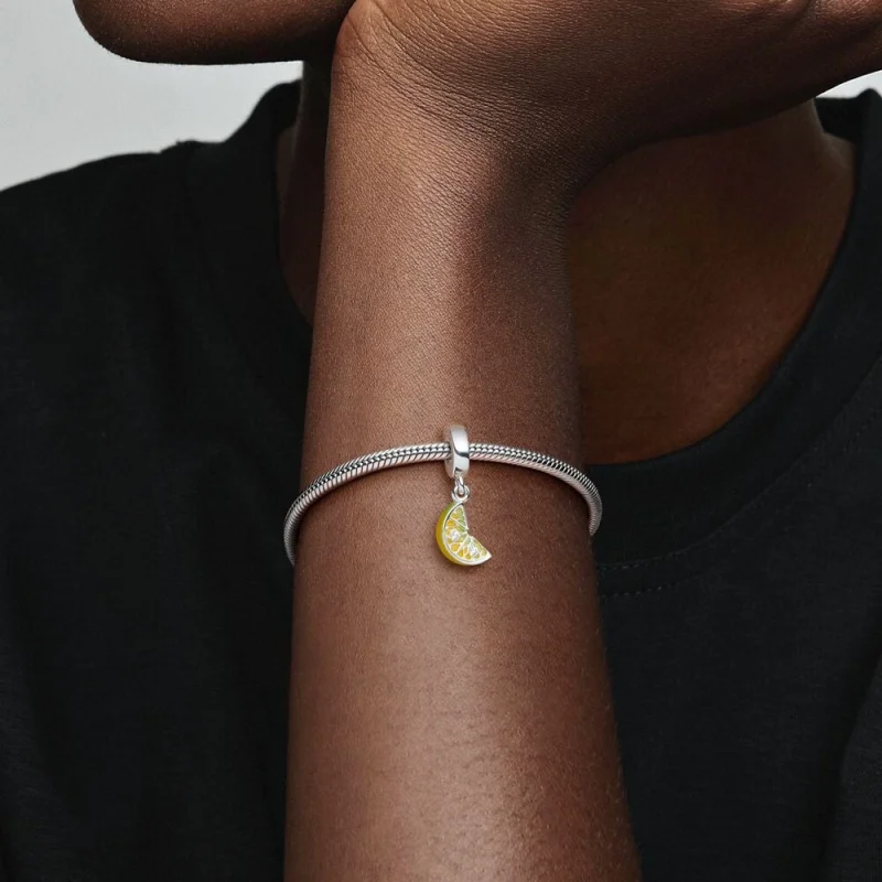 (obrázek pro) Pandora Lemon Slice Sparkling Fruit Dangle Charm - 791696C01 - Zobrazit 5