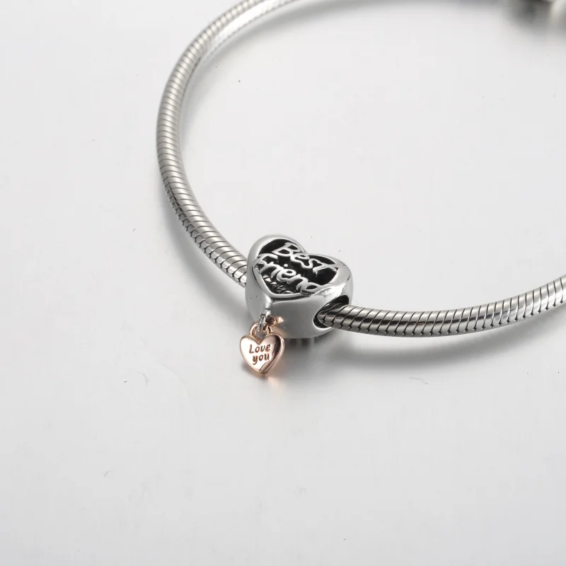 (obrázek pro) Pandora Love You Best Friend Heart Charm - 782243C00 - Zobrazit 5