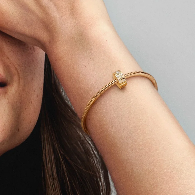 (obrázek pro) Pandora Mléčná dráha pozlacená 14k spona - 762434C01 - Zobrazit 2