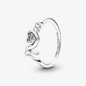 (obrázek pro) Pandora Mom Pavé Heart prsten - 191149C01