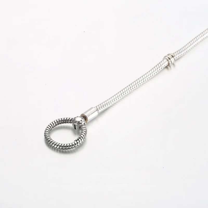 (obrázek pro) Pandora Moments O Closure Snake Chain náramek - 592242C00 - Zobrazit 4