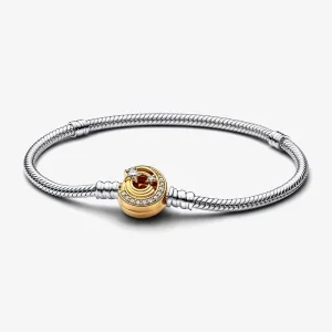 (obrázek pro) Pandora Moments Shooting Star Clasp Snake Chain náramek - 562205C01