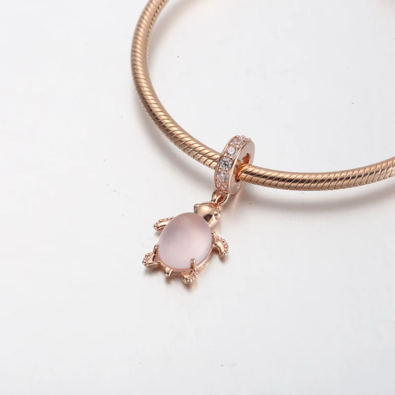 (obrázek pro) Pandora Murano Glass Pink Mořská želva Visací přívěsek - 788939C01 - Zobrazit 4