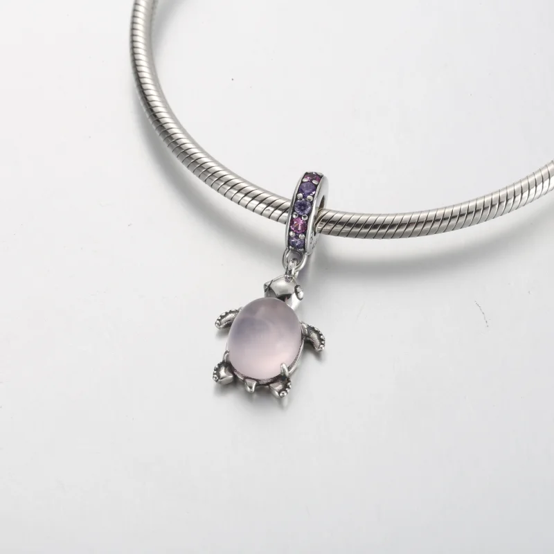 (obrázek pro) Pandora Murano Glass Pink Mořská želva Visací přívěsek - 798939C02 - Zobrazit 4