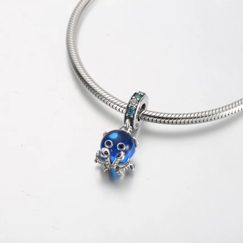 (obrázek pro) Pandora Murano Glass roztomilý přívěsek chobotnice - 791694C01 - Zobrazit 5