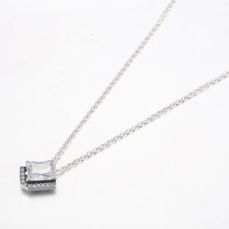 (obrázek pro) Pandora obdélníkový třpytivý náhrdelník Halo Collier - 392388C01 - Zobrazit 2