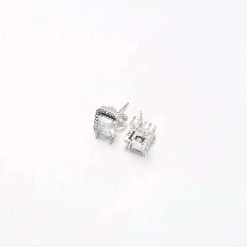 (obrázek pro) Pandora obdélníkové třpytivé náušnice Halo - 292380C01 - Zobrazit 4