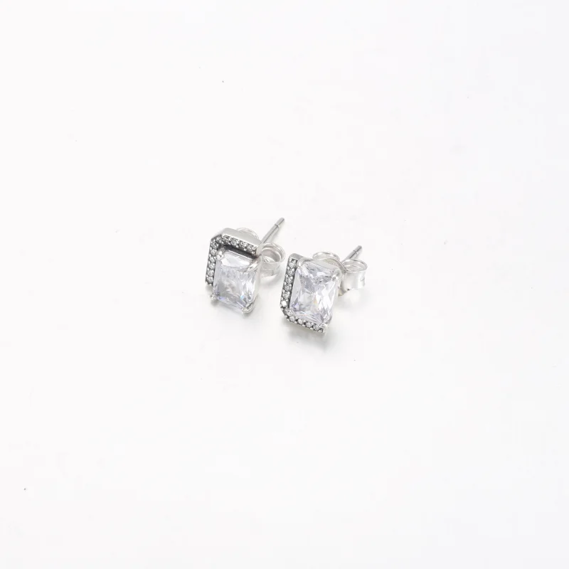 (obrázek pro) Pandora obdélníkové třpytivé náušnice Halo - 292380C01 - Zobrazit 5